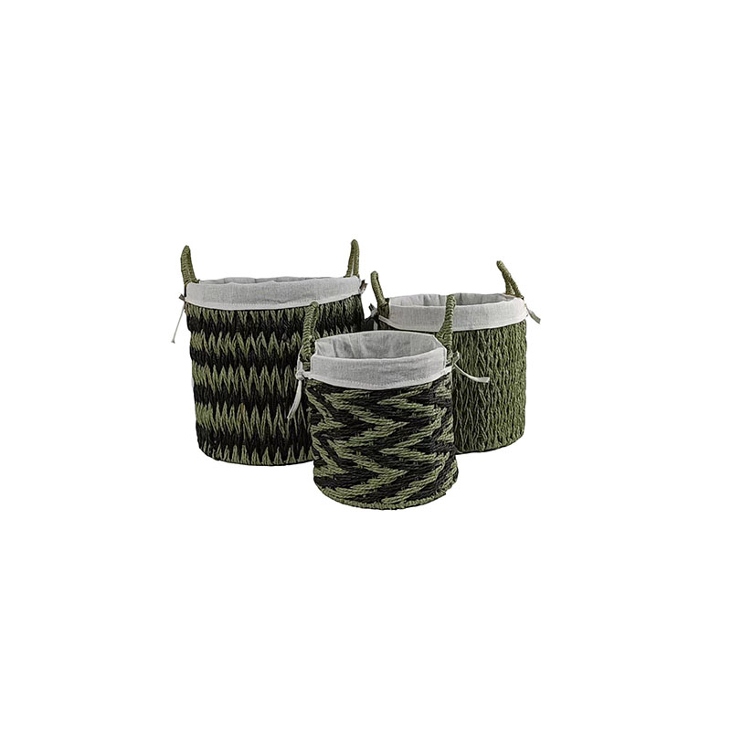 Paper plastic rattan basket